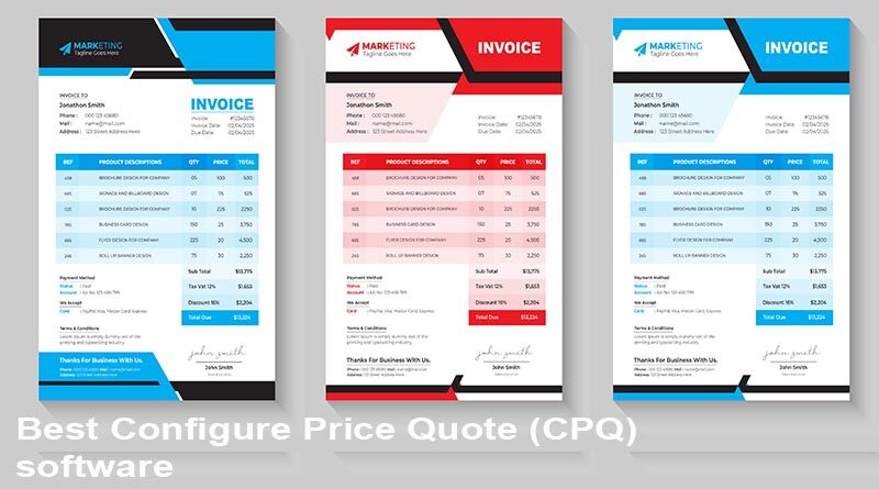 Best Configure Price Quote (CPQ) software